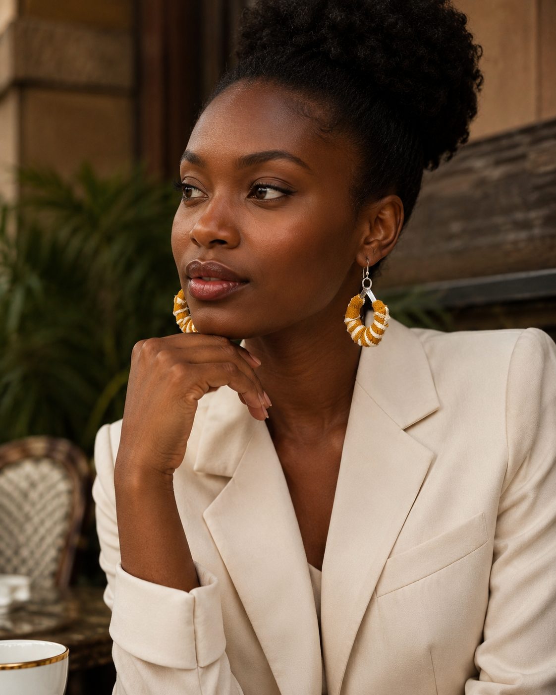 boucle d'oreilles en pagne africain bogolan bijoux africains femme boucles d'oreilles fait main